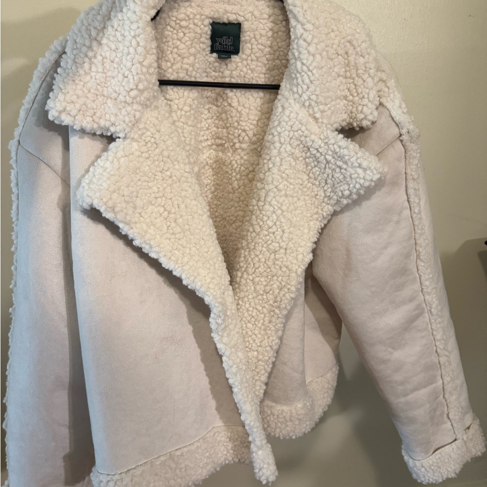 Wild Fable Off-White Teddy Jacket